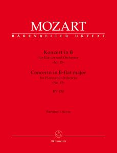 Concerto for Piano No.15 in B-flat major (K.450) (Full Score)
