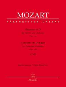 Concerto for Piano No.16 in D major (K.451) (Piano Reduction)