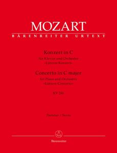 Concerto for Piano No.8 in C major (K.246) (Lützow) (Full Score)