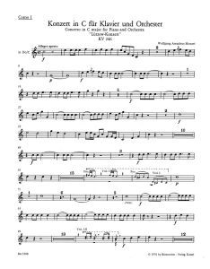 Concerto for Piano No.8 in C major (K.246) (Lützow) (Wind Set)