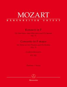Concerto for three or two Pianos No.7 in F major (K.242) (Lodron) (Full Score)