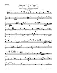 Concerto for three or two Pianos No.7 in F major (K.242) (Lodron) (Wind Set)