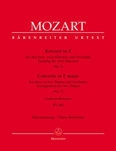 Concerto for three or two Pianos No.7 in F major (K.242) (Lodron) (Piano Reduction)