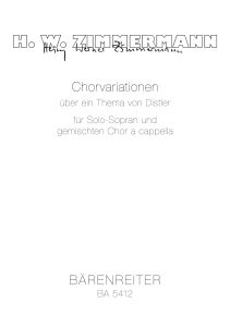 Choral Variations on a Theme by Distler