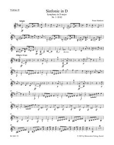 Symphony No.1 in D major D 82 (Violin II)