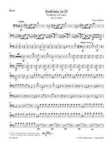 Symphony No.1 in D major D 82 (Double Bass)