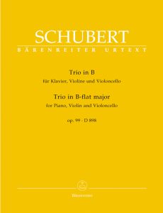 Trio for Piano, Violin and Violoncello in B-flat major Op.99 D 898 (Score & Parts)