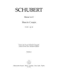 Mass in C major Op.48 D 452 (Violin I)