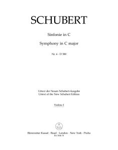 Symphony No.6 in C major D 589 (Violin I)