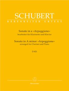 Sonata in A minor D 821 "Arpeggione" arranged for Clarinet & Piano