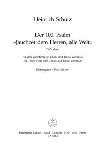 Jauchzet dem Herrn, alle Welt SWV deest Psalm 100 (Score)