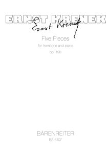 Five Pieces Op.198 for Trombone & Piano