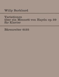 Variations on a Minuet by Joseph Haydn Op.29 for Piano