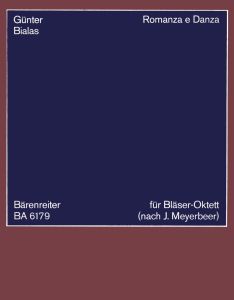 Romanza e Danza: Octet after Giacomo Meyerbeer (Study Score)
