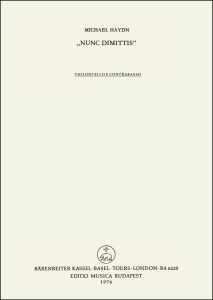 Nunc dimittis (Cello/Bass)
