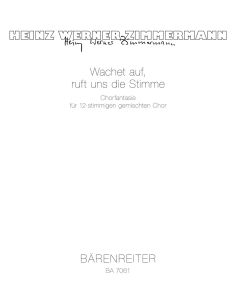 Wachet Auf, Ruft Uns Die Stimme. Choral Fantasy