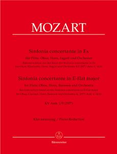 Sinfonia concertante for Flute, Oboe, Horn, Bassoon in E-flat major (K.297b) (Solo Parts & Piano)