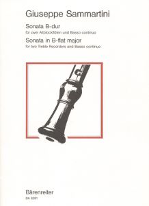 Trio Sonata in B-flat major for 2 Treble Recorders and Basso continuo