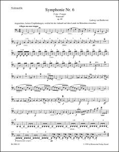 Symphony No.6 in F major Op.68 (Pastoral) (Cello)