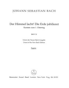 Cantata No.31: Der Himmel lacht! Die Erde jubilieret (BWV 31) (Bassoon)