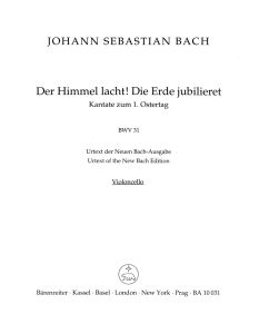 Cantata No.31: Der Himmel lacht! Die Erde jubilieret (BWV 31) (Cello/Bass)