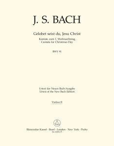 Cantata No.91 Gelobet seist du, Jesu Christ (BWV 91) (Violin II)
