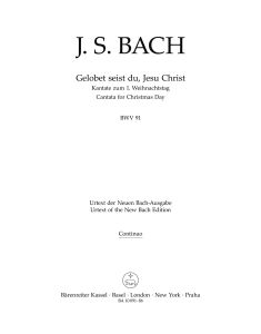 Cantata No.91 Gelobet seist du, Jesu Christ (BWV 91) (Cello/Bass)