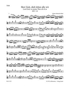 Cantata No.130 Herr Gott, dich loben alle wir (BWV 130) (Viola)
