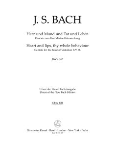 Cantata No.147 Herz und Mund und Tat und Leben (BWV 147) (Wind Set)