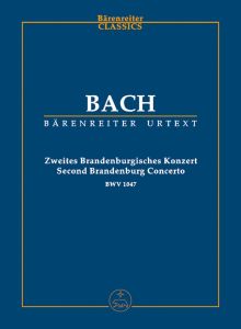 Brandenburg Concerto No.2 in F major (BWV 1047) (Study Score)