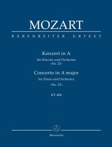 Concerto for Piano No.23 in A major (K.488) (Study Score)