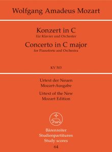 Concerto for Piano No.25 in C major (K.503) (Study Score)