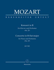 Concerto for Piano No.27 in B-flat major (K.595) (Study Score)