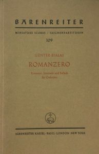 Romanzero for Orchestra (Study Score)