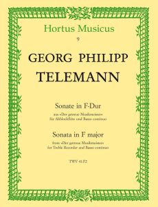 Sonata in F major for Treble Recorder & Basso continuo (TWV 41:F2)