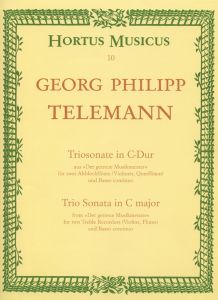 Trio Sonata in C major for two Treble Recorders (Violin, Flute) & Basso continuo