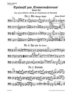 Incidental Music for A Midsummer Night's Dream Part 2 - From the opera The Fairy Queen (Cello)
