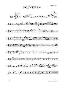 Concerto for Flute in D (Pour Potsdam) (Viola)