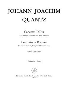 Concerto for Flute in D (Pour Potsdam) (Cello)