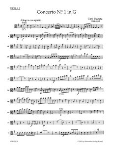 Concerto for Violoncello No.1 in G major (Viola I)