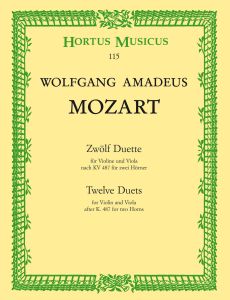 Twelve Duets for Violin and Viola after K.487 for two Horns (Playing Score)