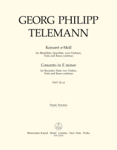 Concerto for Recorder and Flute in E minor (TWV 52: e1) (Flute)
