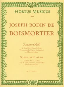 Sonata in E minor Op.37/2 for Flute (Vln, Ob), Viola da gamba (Cello, Bsn), Basso continuo