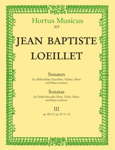 Sonatas for Recorder (Flute, Violin, Oboe) & Basso continuo III Op.3/12, Op.4/11-12