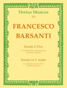Sonata Op.1 No.2 in C major for Recorder and Basso Continuo