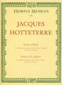 Suite in E minor for Treble Recorder or Flute (Oboe, Violin) and Basso continuo