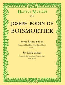 Six Little Suites for two Treble Recorders (Flutes, Oboes) from Op.27 (Playing Score)