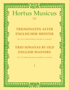 Trio Sonatas by Old English Masters, Book 1 (W Williams, Sonata in A minor, W Corbet, Sonata in C ma
