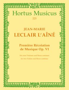 Premiere Recreation de Musique, Op.6