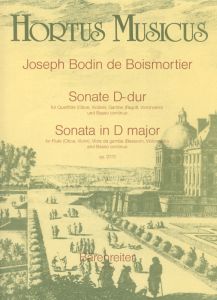 Sonata in D major Op.37/3 for Flute, Viola da gamba, Basso continuo (Score & Parts)
